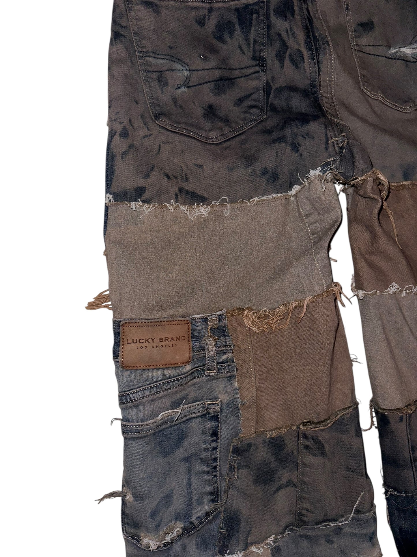 MOCHA PATCHWORK JEANS