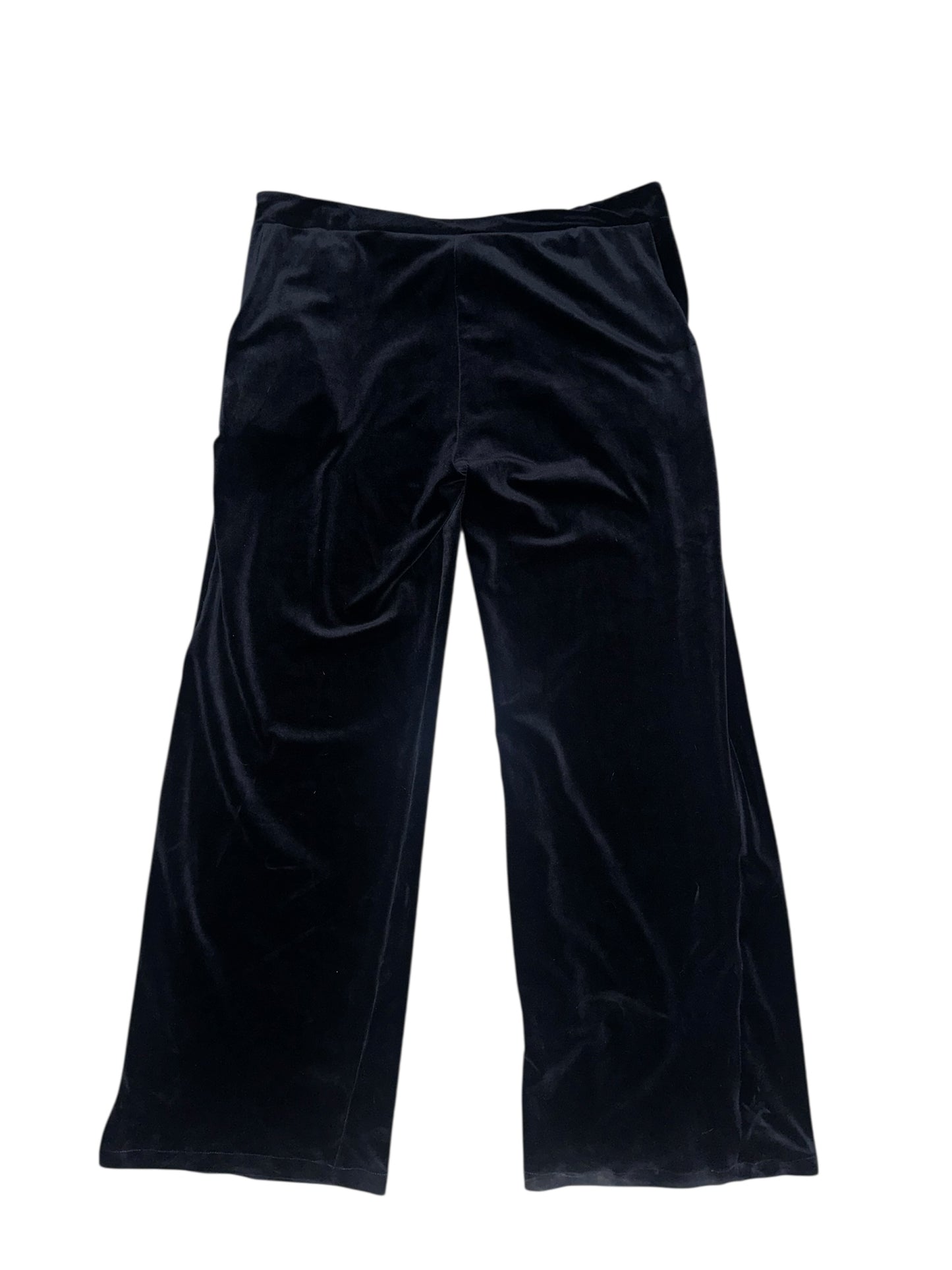 NAVY VELVET PANTS