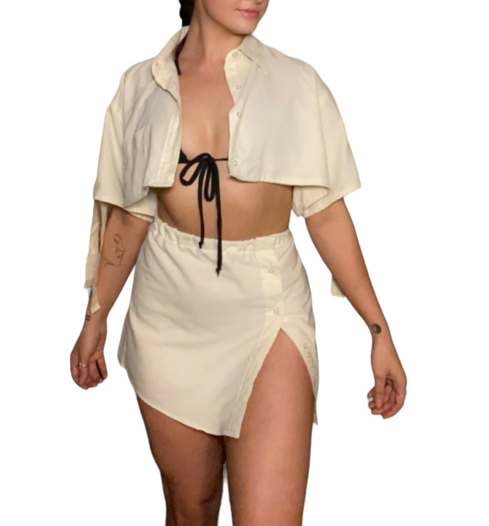 UPCYCLED GRANDPA SHIRT SET