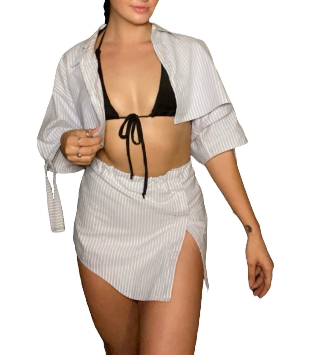 UPCYCLED GRANDPA SHIRT SET