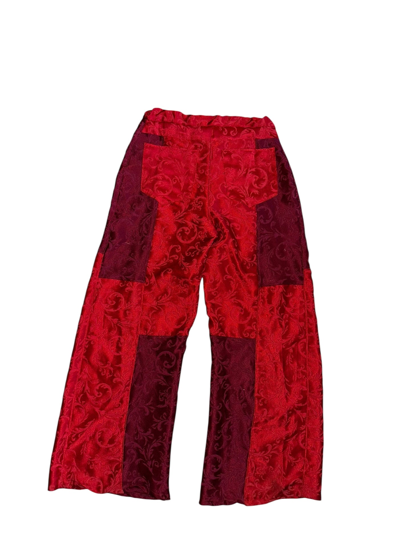 TWO-TONED TABLECLOTH PANTS