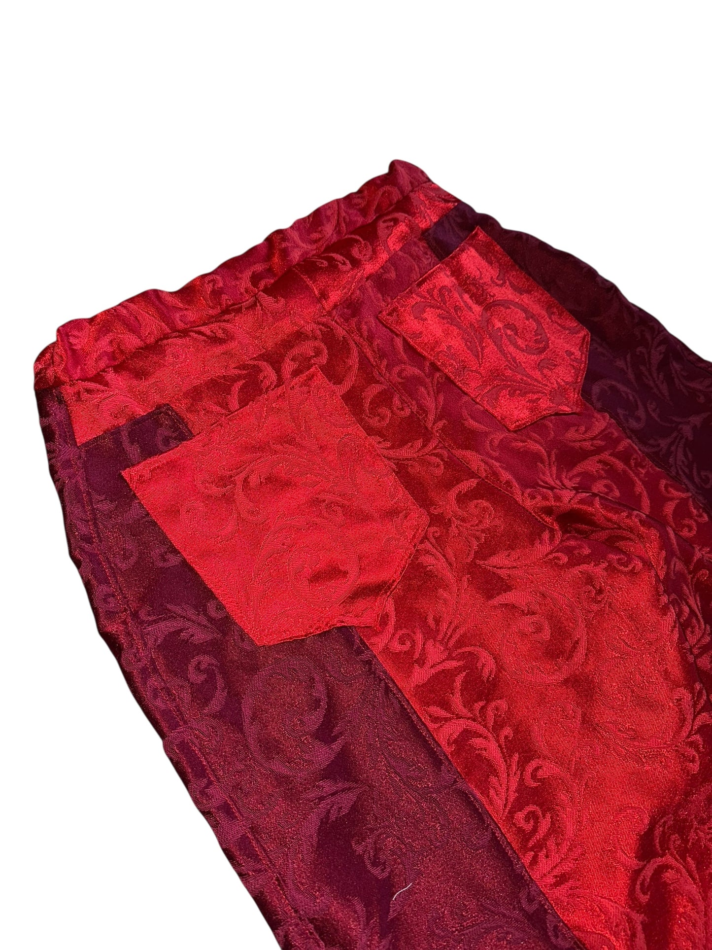 TWO-TONED TABLECLOTH PANTS
