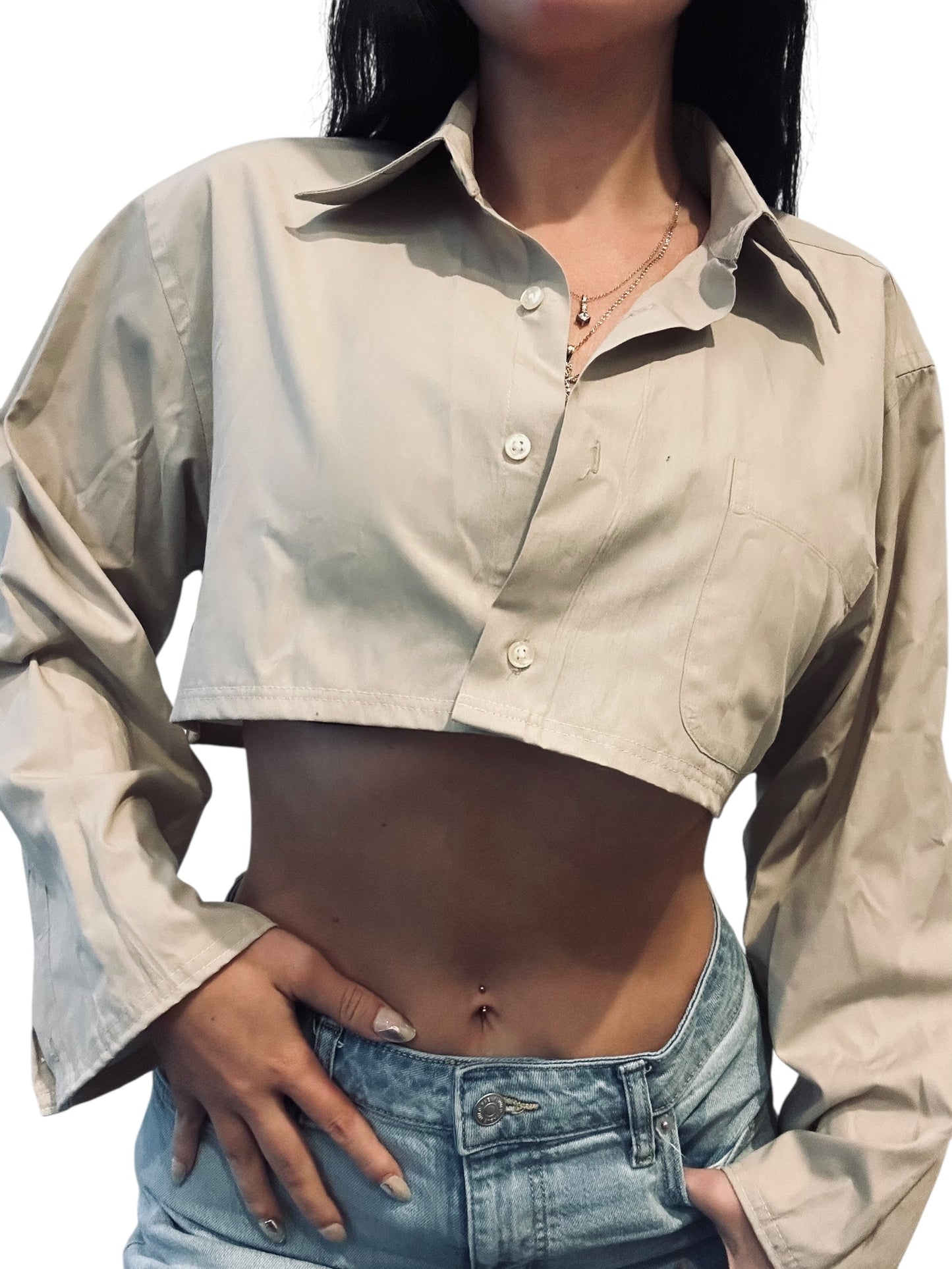 CROPPED BUTTON-DOWNS