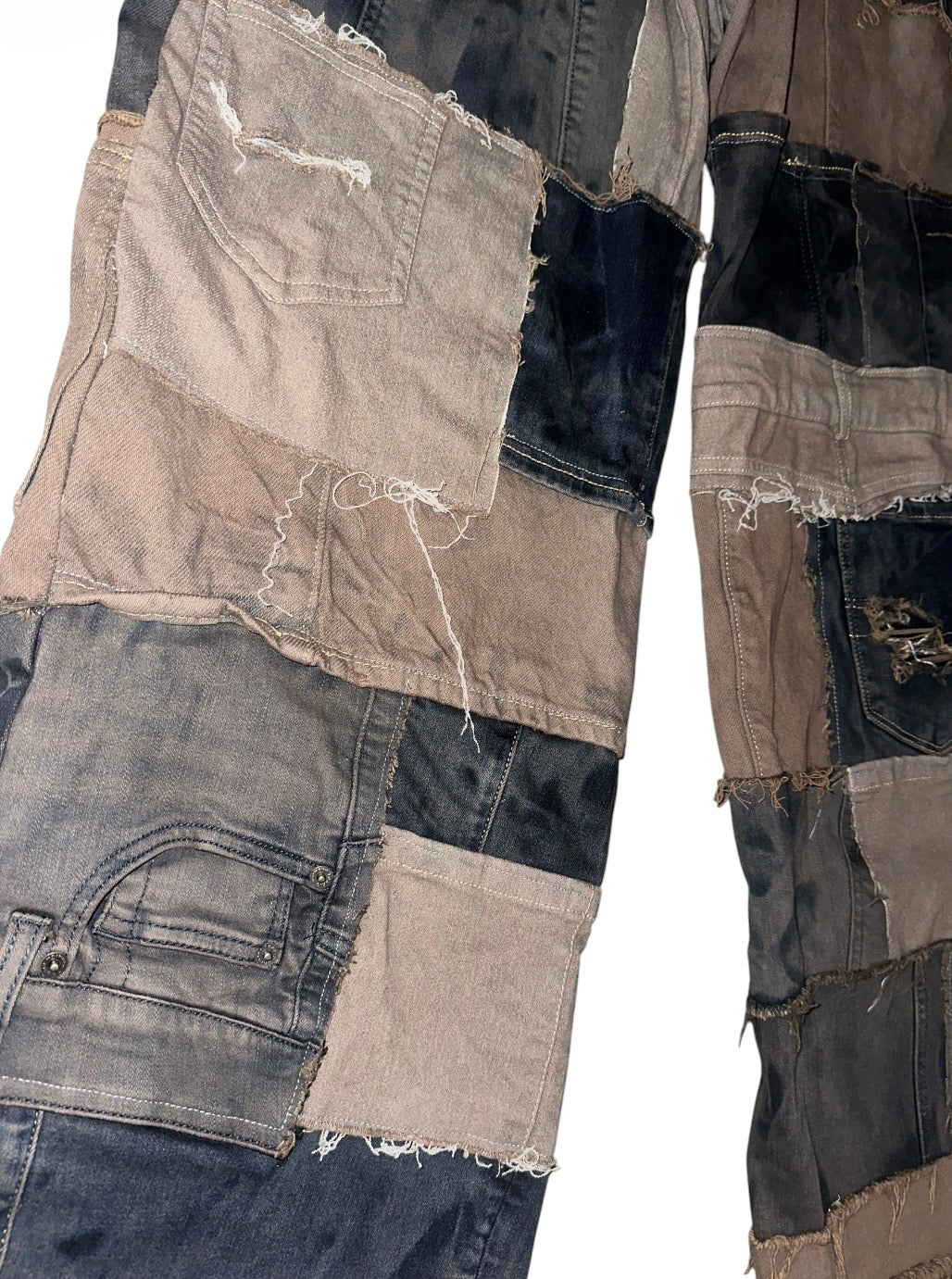 MOCHA PATCHWORK JEANS