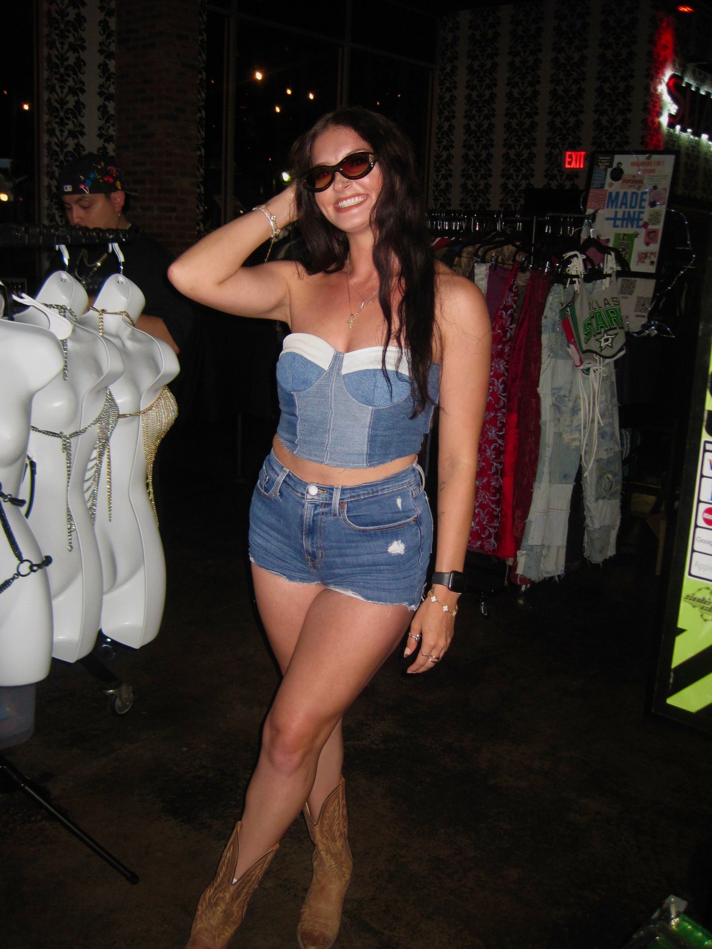 DENIM CORSET