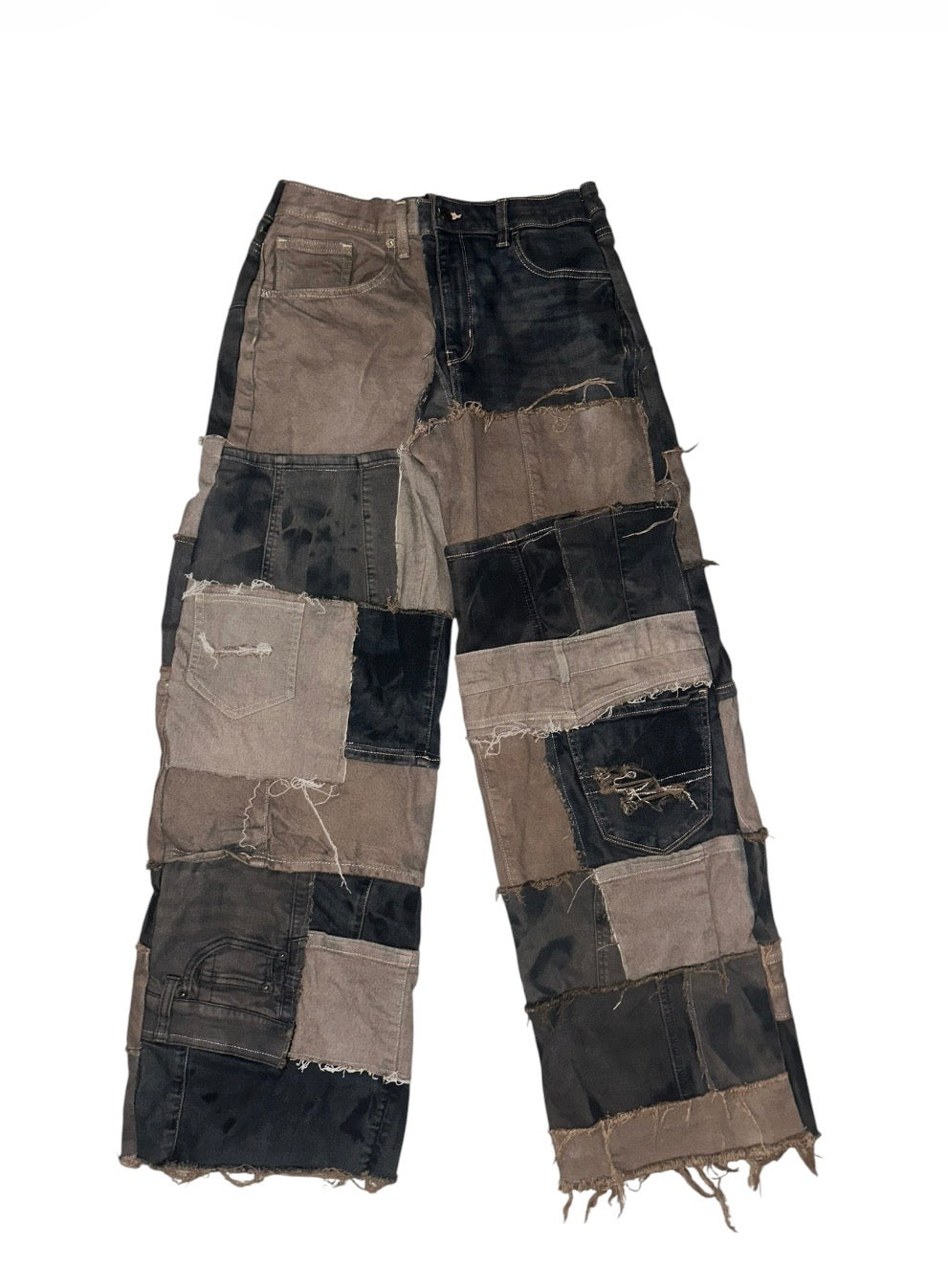 MOCHA PATCHWORK JEANS
