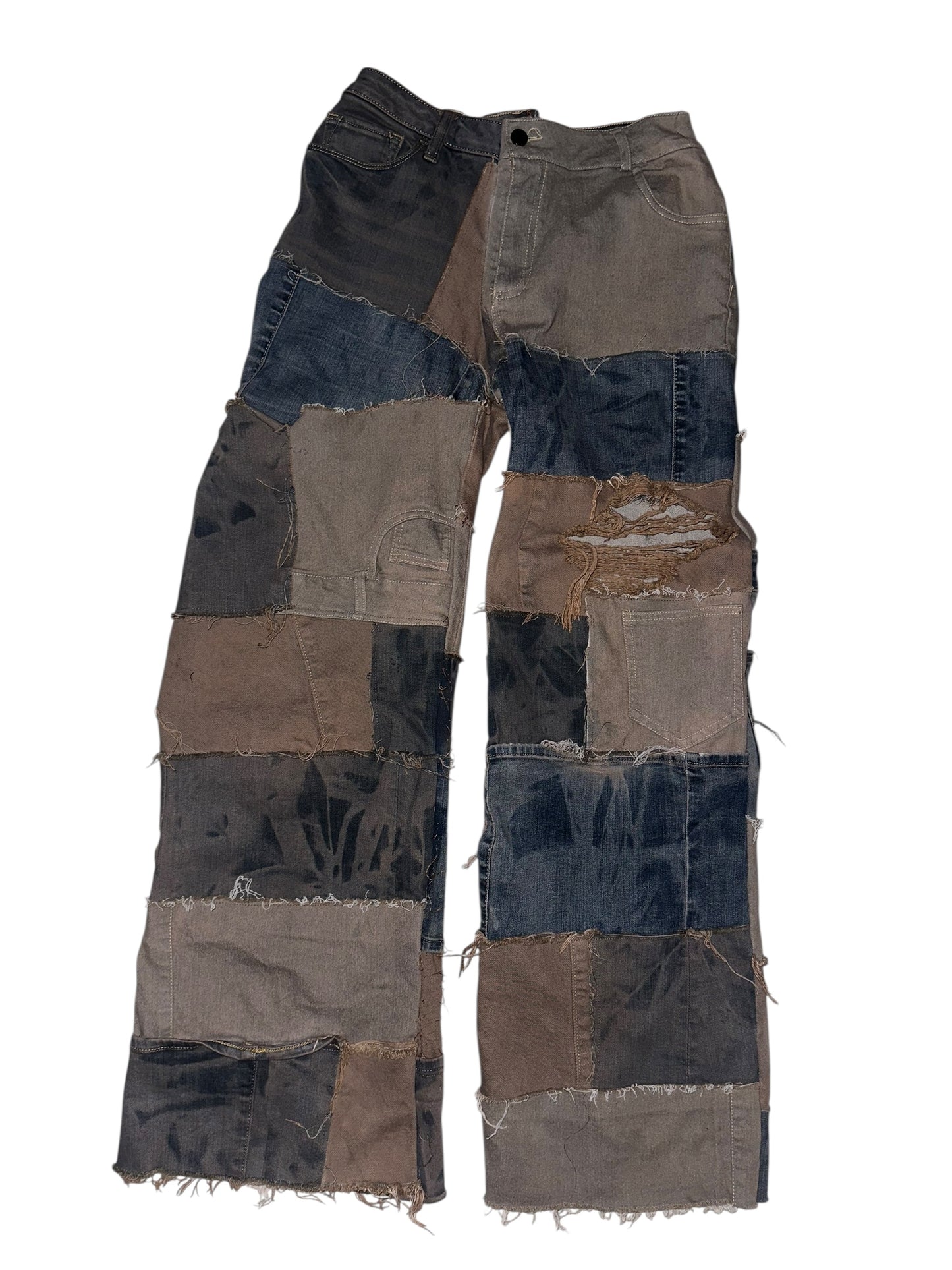 MOCHA PATCHWORK JEANS