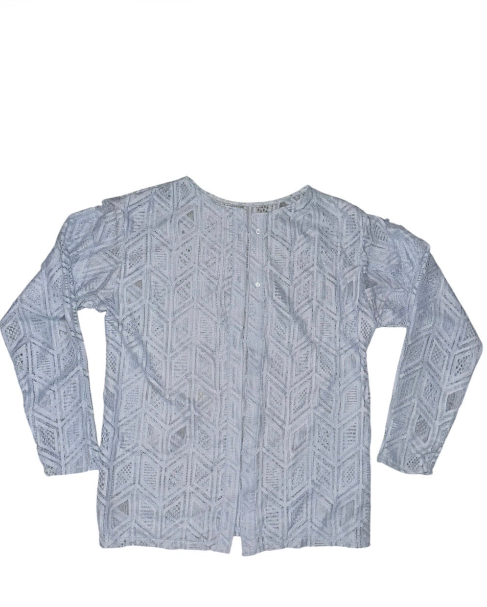 BABY BLUE MESH CARDIGAN
