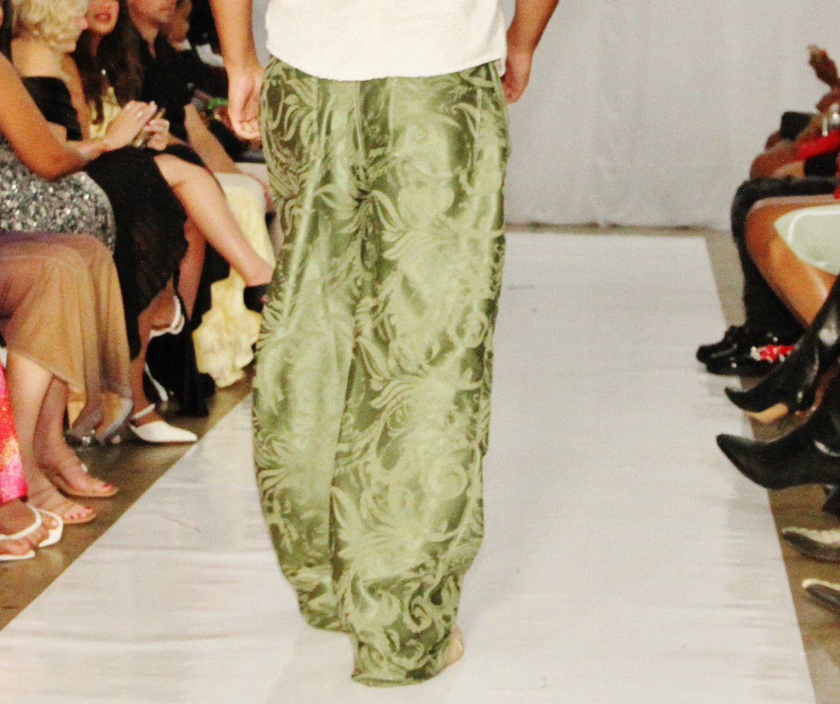 DRAWSTRING CURTAIN PANTS