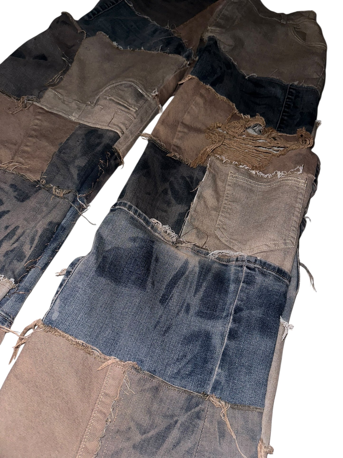 MOCHA PATCHWORK JEANS