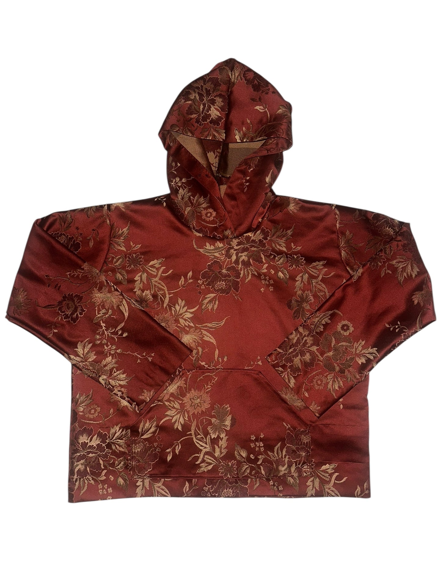 MAROON CURTAIN HOODIE