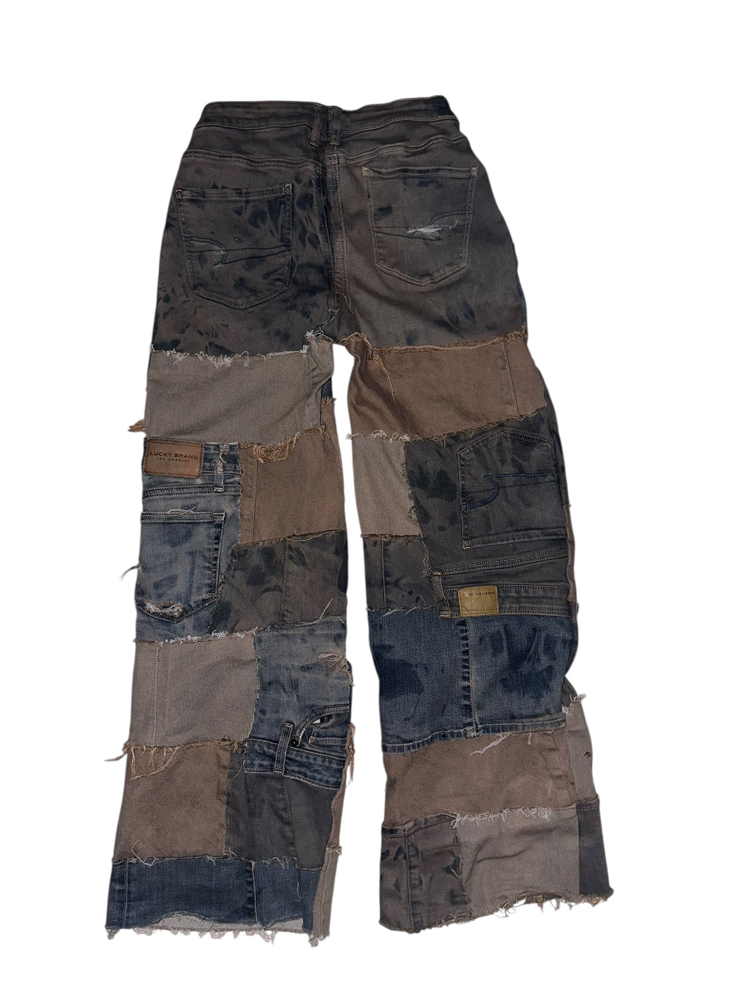 MOCHA PATCHWORK JEANS