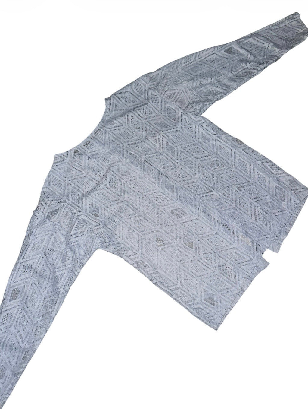 BABY BLUE MESH CARDIGAN