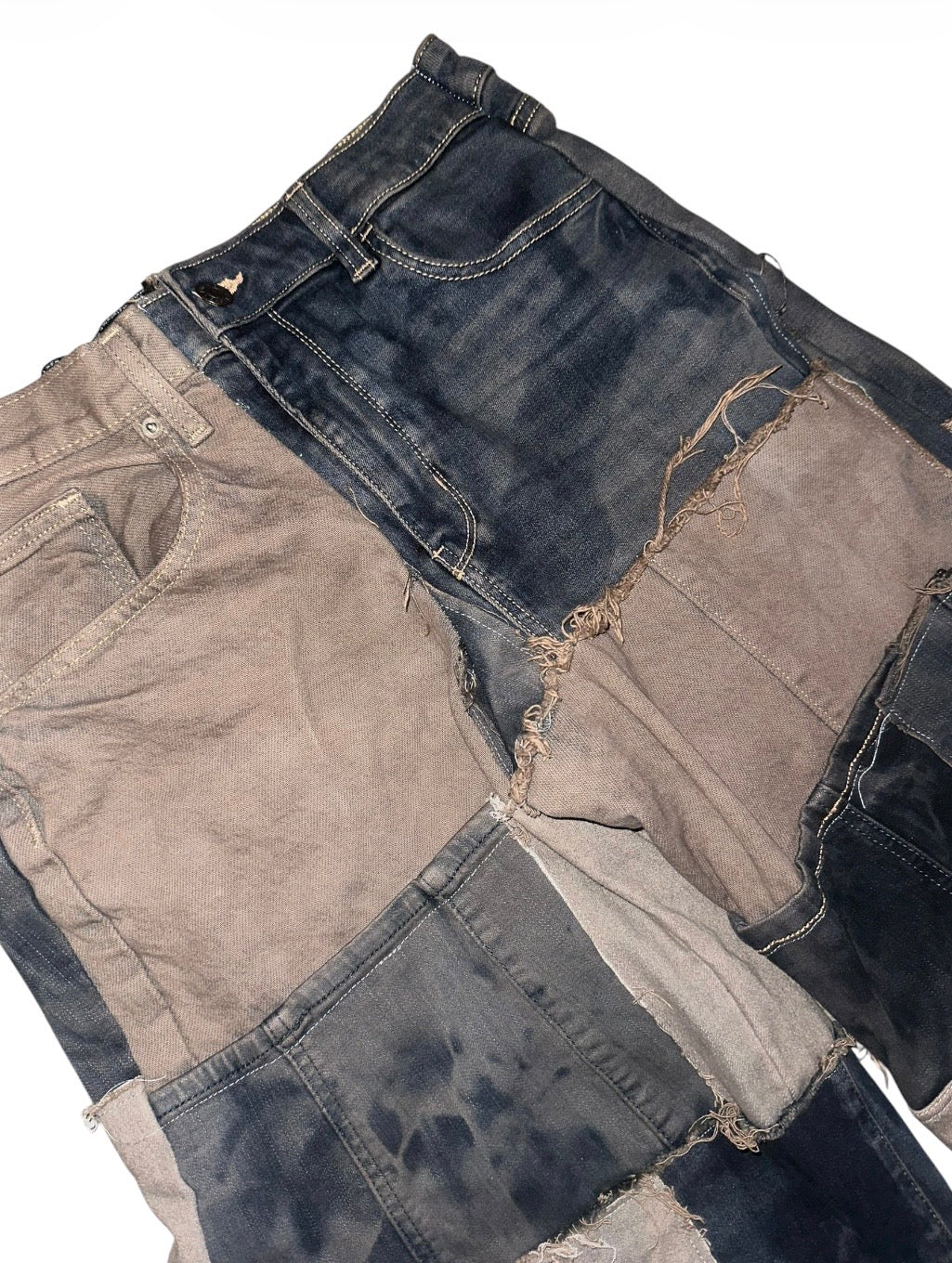 MOCHA PATCHWORK JEANS