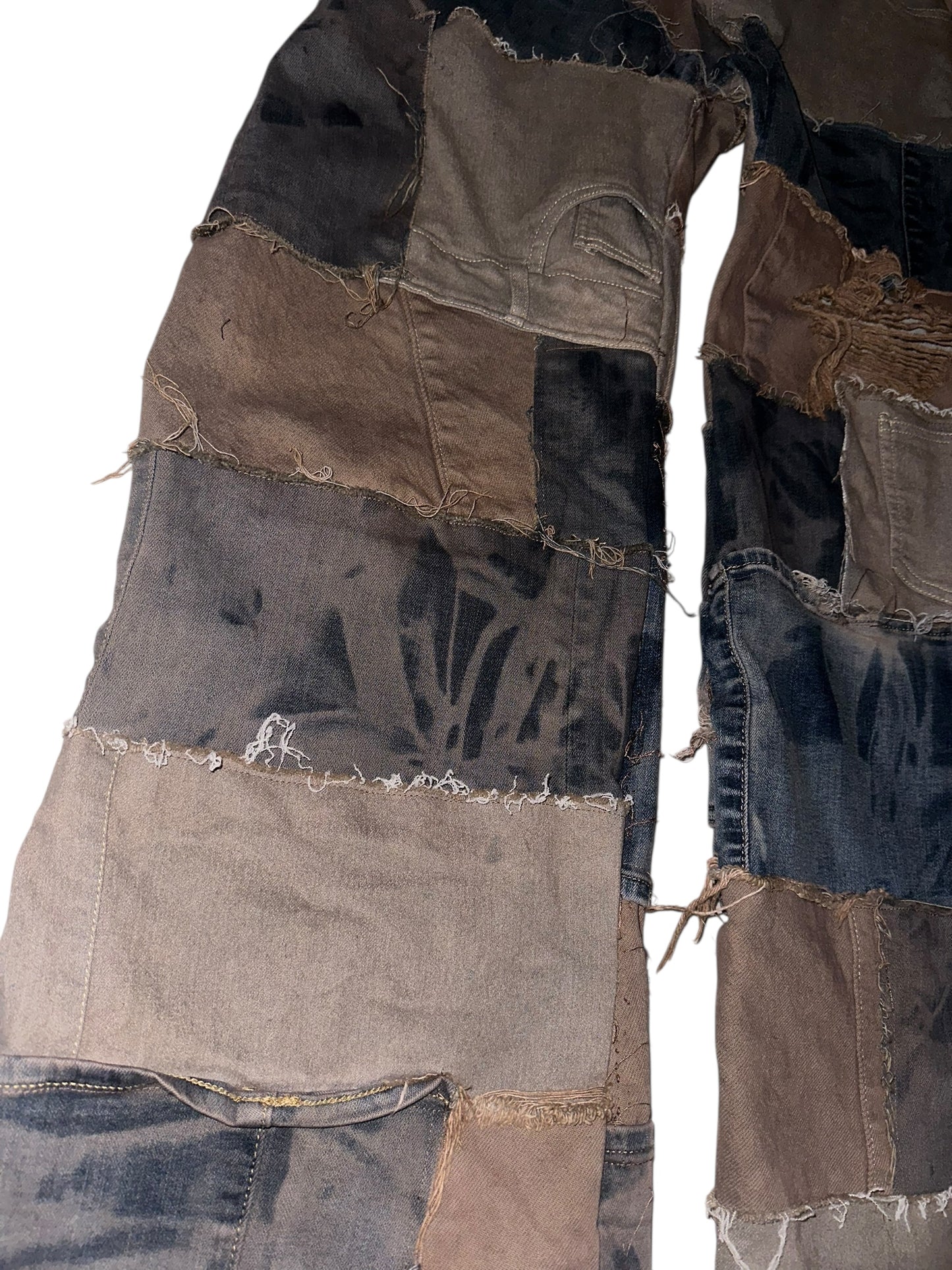 MOCHA PATCHWORK JEANS