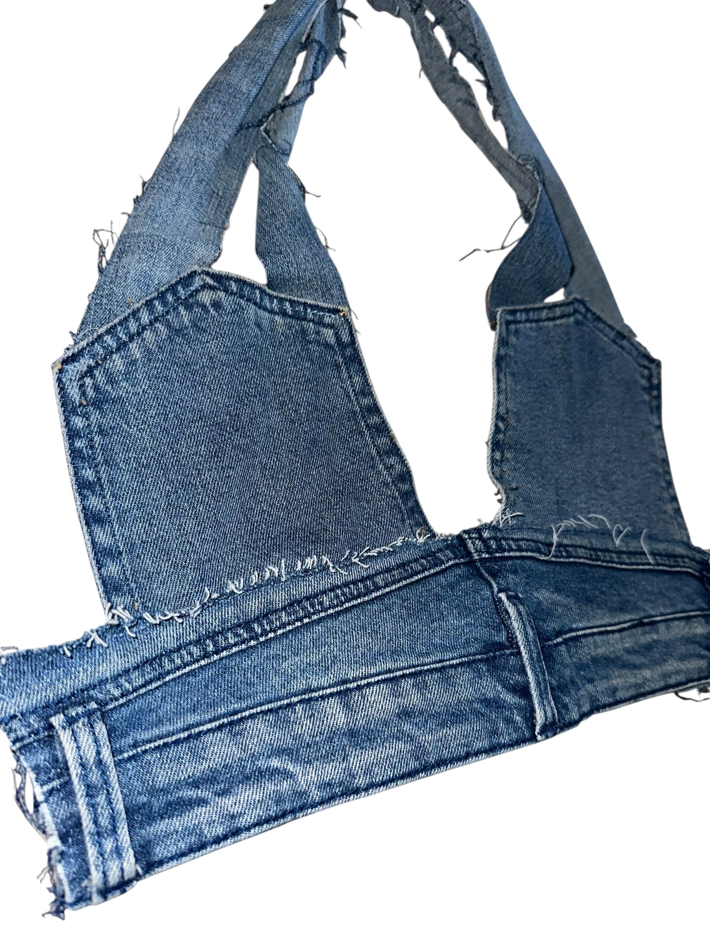 DENIM HALTER TOP