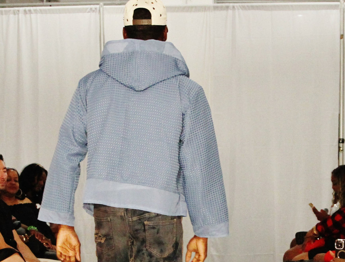 PERIWINKLE CURTAIN HOODIE