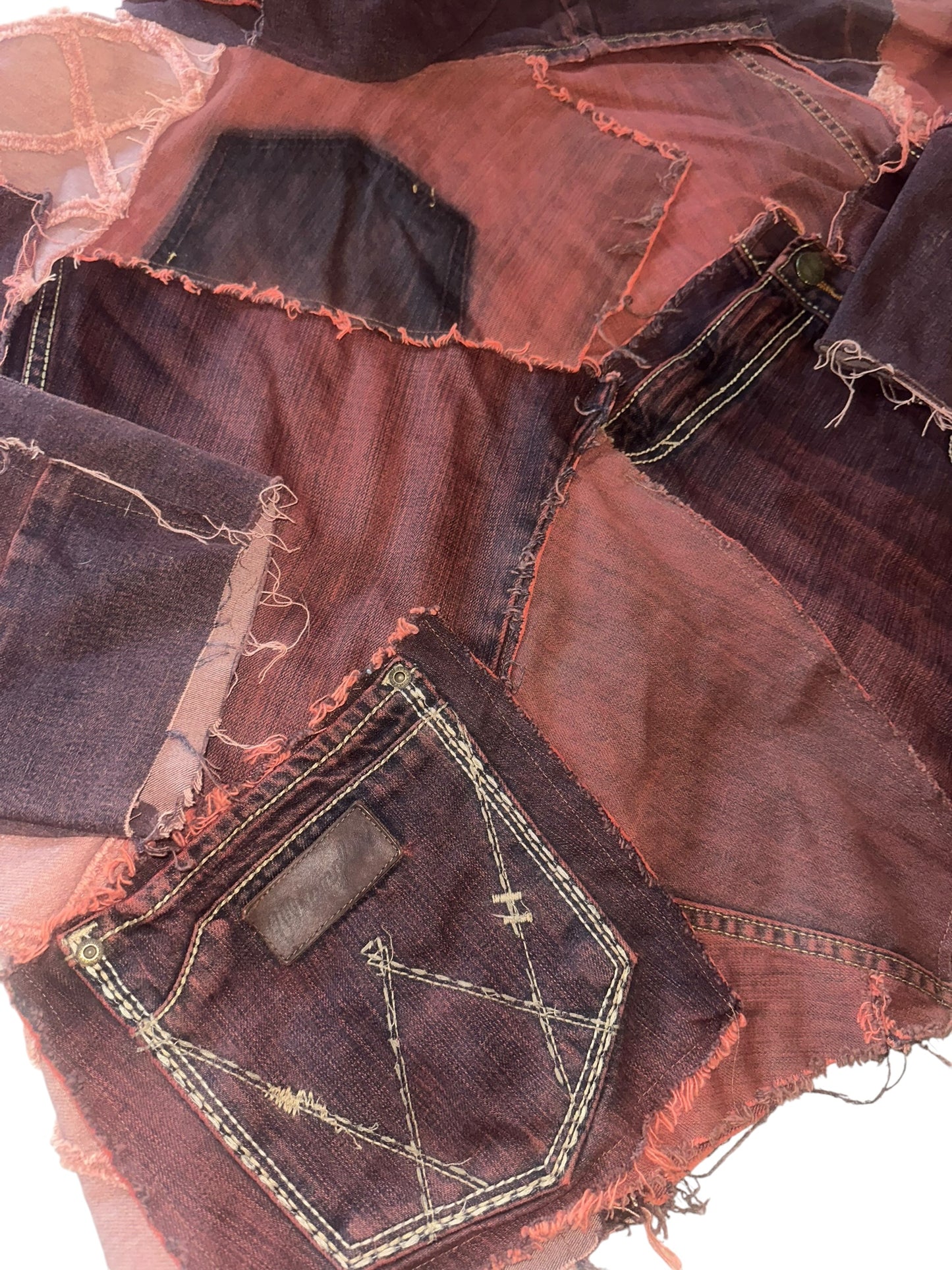 DENIM PATCHWORK HOODIE