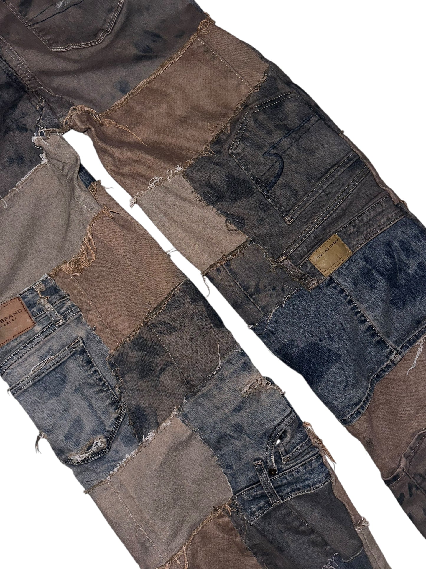 MOCHA PATCHWORK JEANS