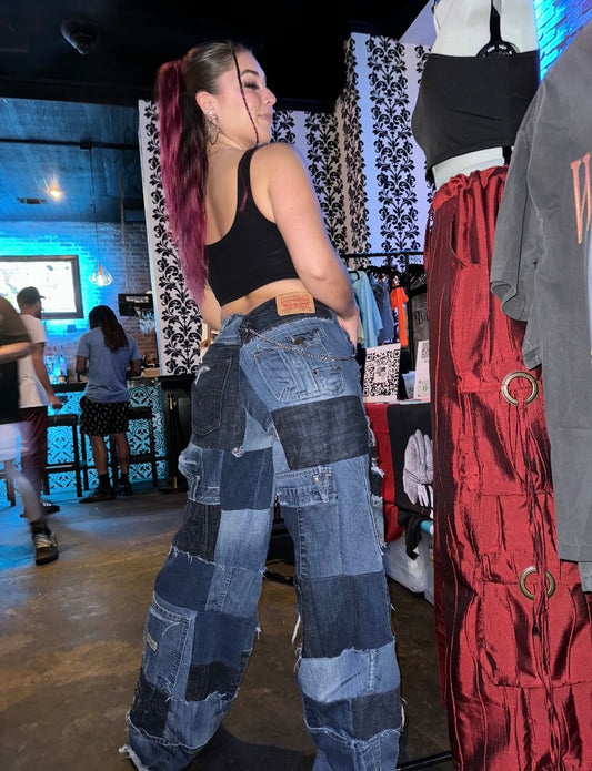 CUSTOM PATCHWORK JEANS