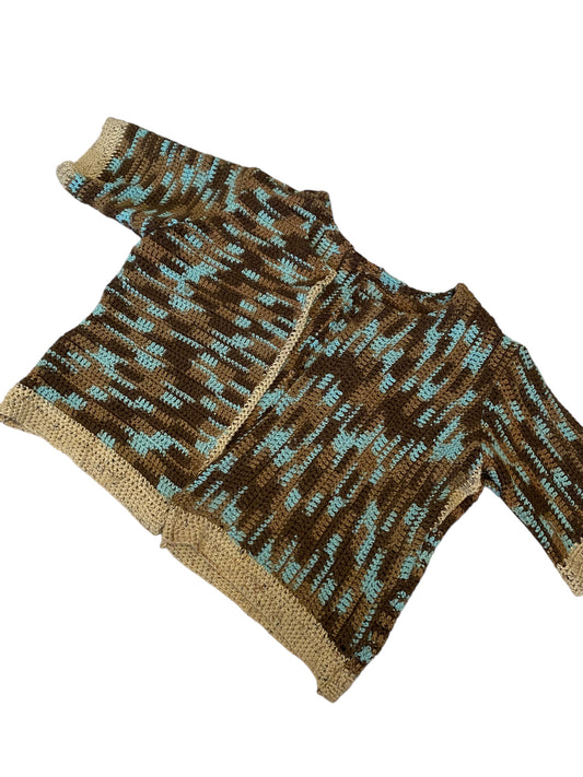 BLANKET SHORT-SLEEVE CARDIGAN