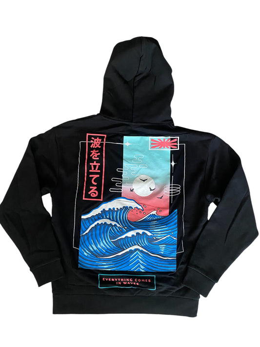 UPCYCLED WAVES HOODIE