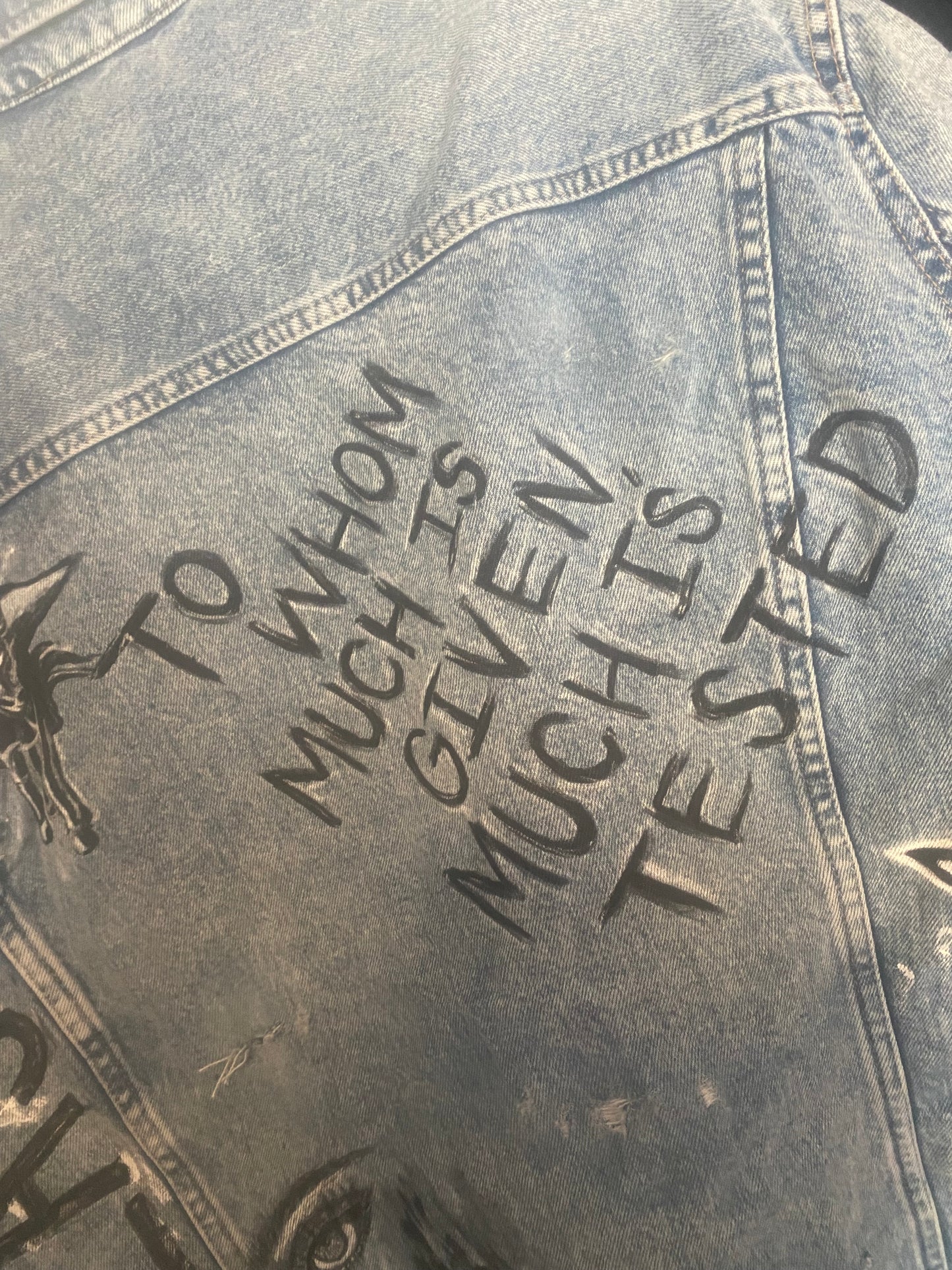 CUSTOM HAND PAINTED DENIM JACKET