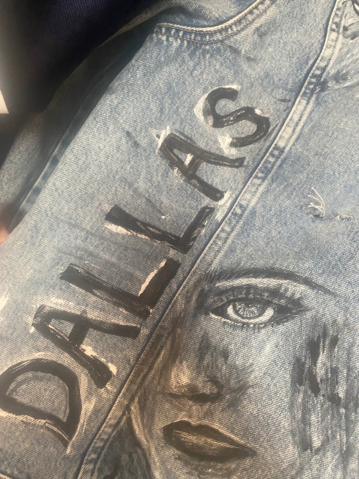 CUSTOM HAND PAINTED DENIM JACKET